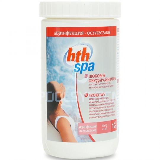 Shock disinfectant for the spa tub CHLORINE SHOCK 1KG HTH SPA