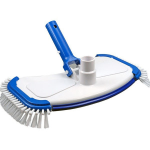 UNIVERSAL handheld pool vacuum cleaner brush with side bristles