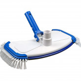 UNIVERSAL handheld pool vacuum cleaner brush with side bristles