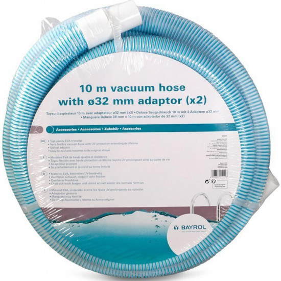Wąż do ręcznego odkurzacza basenowego 38mm (10 mb + 2 adaptery d32) BAYROL