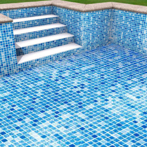 Folia basenowa Alkorplan 3000, mozaika Persja niebieska RENOLIT
