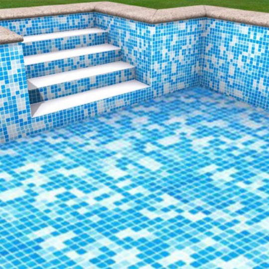 Pool membrane, Alkorplan 3000, Byzantium mosaic blue light RENOLIT