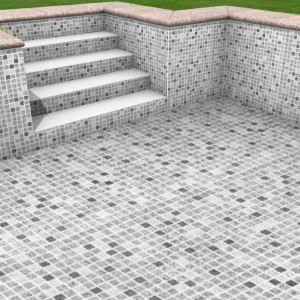 Folia basenowa Alkorplan 3000, mozaika szara jasna RENOLIT