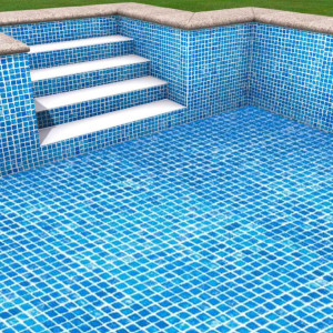 Folia basenowa Alkorplan 3000, mozaika niebieska ciemna RENOLIT