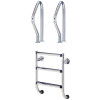 Divided 2-step pool ladder LINA steel AISI304 TEBAS