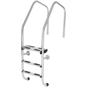 Pool ladder with safety step 4-stage MUNICH steel AISI316 TEBAS