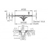 Bottom nozzle for prefabricated swimming pool 1 1/2" HUGO LAHME