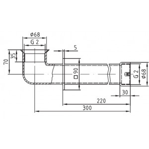 Przepust murowy do basenu betonowego 90 stopni HUGO LAHME 2