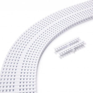 Kratka rynny przelewowej do basenu  łączenie pojedyncze 245 mm x 22 mm ASTRAL POOL