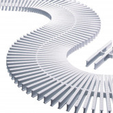 Kratka rynny przelewowej do basenu łączenie pojedyncze 195 mm x 22 mm ASTRAL POOL