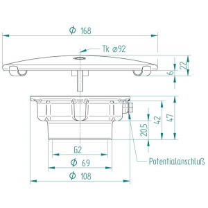 Vertical pool drain for tiled swimming pool HUGO LAHME 2