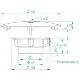 Vertical pool drain for tiled swimming pool HUGO LAHME