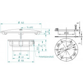 Vertical bottom drain for foiled swimming pool HUGO LAHME