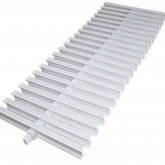 Kratka rynny przelewowej do basenu łączenie pojedyncze 150 mm x 22 mm CLASSIC TEBAS