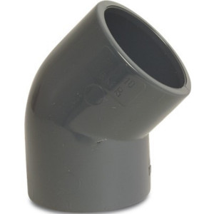 PVC-U 45 degree elbow Internally glued x Internally glued MEGA POOL