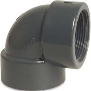 Kolano PVC-U 90 stopni GW x GW PN10 MEGA POOL