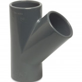 T-piece 45° PVC-U glue socket PN10 MEGA POOL