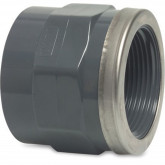 Adaptor socket PVC-U glue socket x female thread PN16 (reinforced)