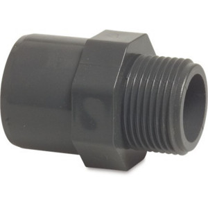 Adaptor bush PVC-U spigot x male thread PN16 MEGA POOL