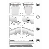 Pool solar cover reel, standing, up to 5m wide TEBAS STEEL