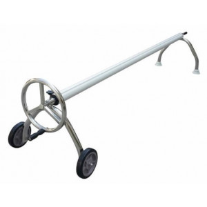 Roll for rolling solar cover in the pool, on wheels, up to 5m wide TEBAS STEEL