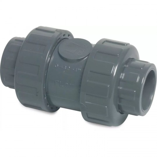Non return valve spring loaded PVC-U 16 glue socket PN16 MEGA POOL