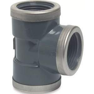 T-piece 90° PVC-U female thread PN16 (reinforced) MEGA POOL