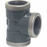 T-piece 90° PVC-U female thread PN16 (reinforced) MEGA POOL