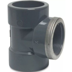 Trójnik PVC-U 90 stopni KW x GW x KW  (wzmacniany) MEGA POOL