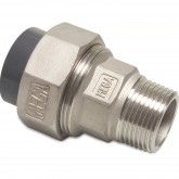 Union adaptor PVC/stainless steel glue socket x male thread MEGA POOL
