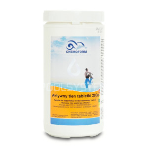 Aktywny tlen do basenów w tabletkach 200g 1KG CHEMOFORM