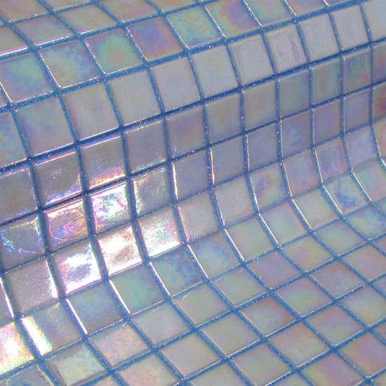 Mozaika basenowa szklana seria Fosfo, kolor Fosfo Blue Iris EZARRI