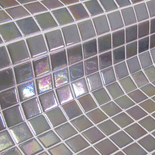 Mozaika basenowa szklana seria Fosfo, kolor Fosfo Grey Iris EZARRI