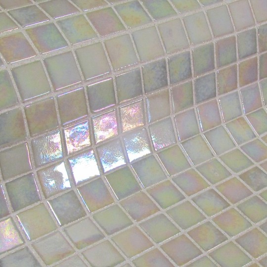 Mozaika basenowa szklana seria Fosfo, kolor Fosfo Beige Iris EZARRI