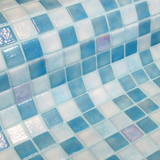 Mozaika basenowa szklana seria Fosfo, kolor Aquila EZARRI