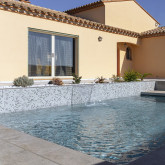 Glass pool mosaic series Fosfo, colour Serpens EZARRI