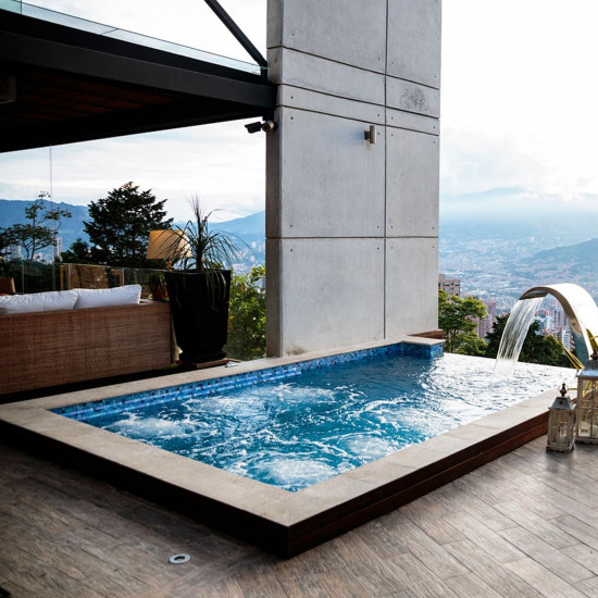 Pool glass mosaic series Fosfo, colour Delphinus EZARRI