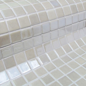 Ezarri glass pool mosaic, Metal series, colour NICKIEL EZARRI