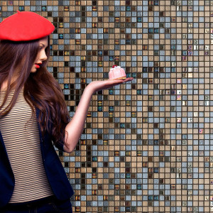 Mozaika basenowa szklana seria Topping, kolor Pecans EZARRI 2