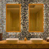 Glass pool mosaic series Topping, colour Almonds EZARRI