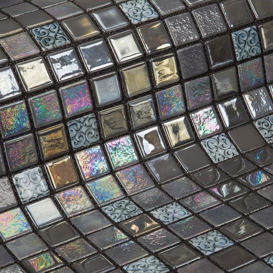Mozaika basenowa szklana seria Topping, kolor Mochi EZARRI