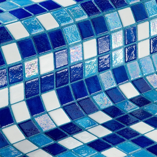 Mozaika basenowa szklana seria MIX, kolor OASIS EZARRI