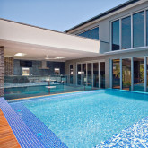 Glass mosaic pool series MIX, colour OASIS EZARRI