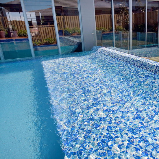 Glass mosaic pool series MIX, colour OASIS EZARRI
