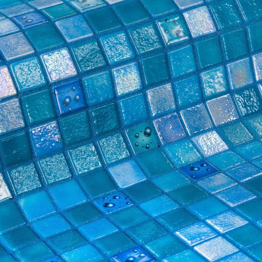 Mozaika basenowa szklana seria Topping, kolor Drops EZARRI