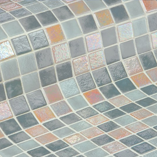 Mozaika basenowa szklana seria Iris MIX, kolor MOON EZARRI