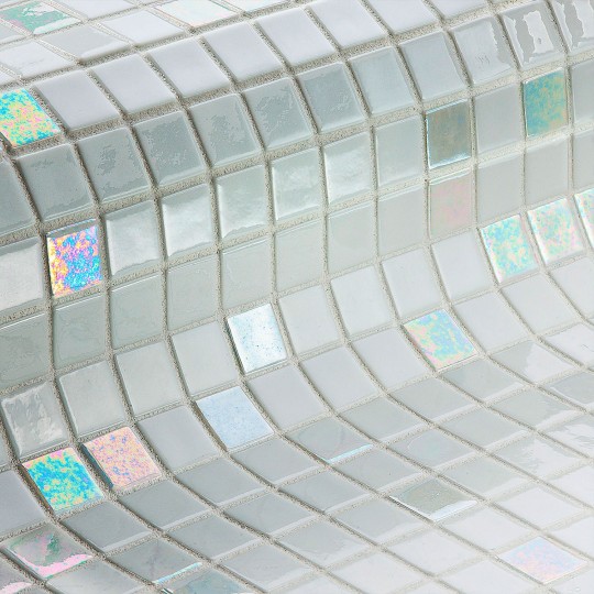 Mozaika basenowa szklana seria Iris MIX, kolor DIAMOND EZARRI