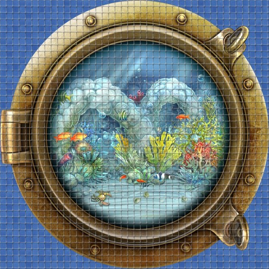 Pool mosaic glass decoration Sea View EZARRI