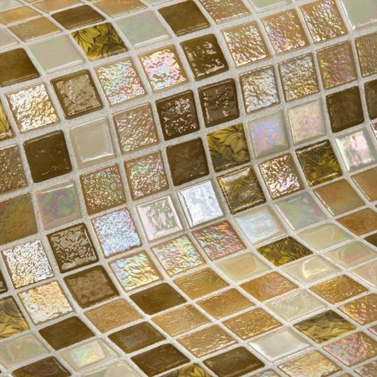 Mozaika basenowa szklana seria Topping, kolor Raisins EZARRI