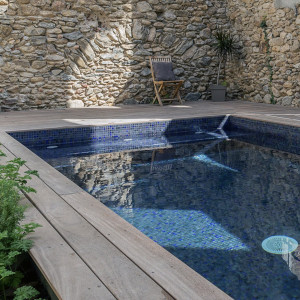 Glass mosaic pool series COCKTAIL, colour BLUE MOON EZARRI 2